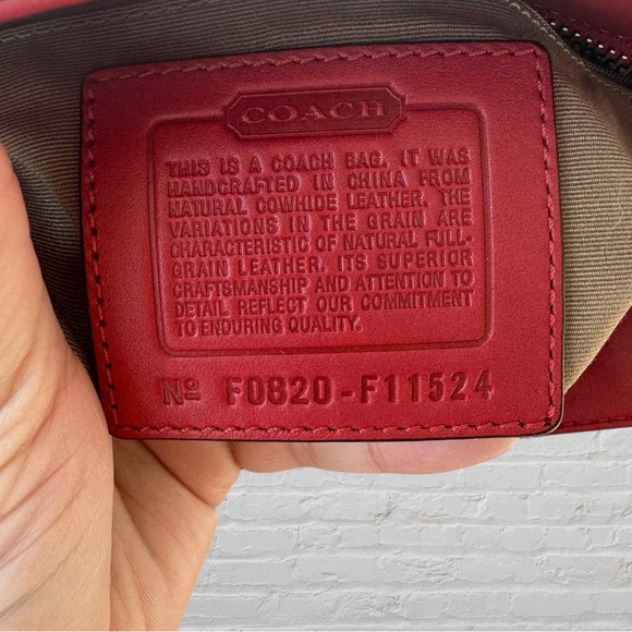 Vintage Coach Cherry Leather Tote - Picture 5 of 6